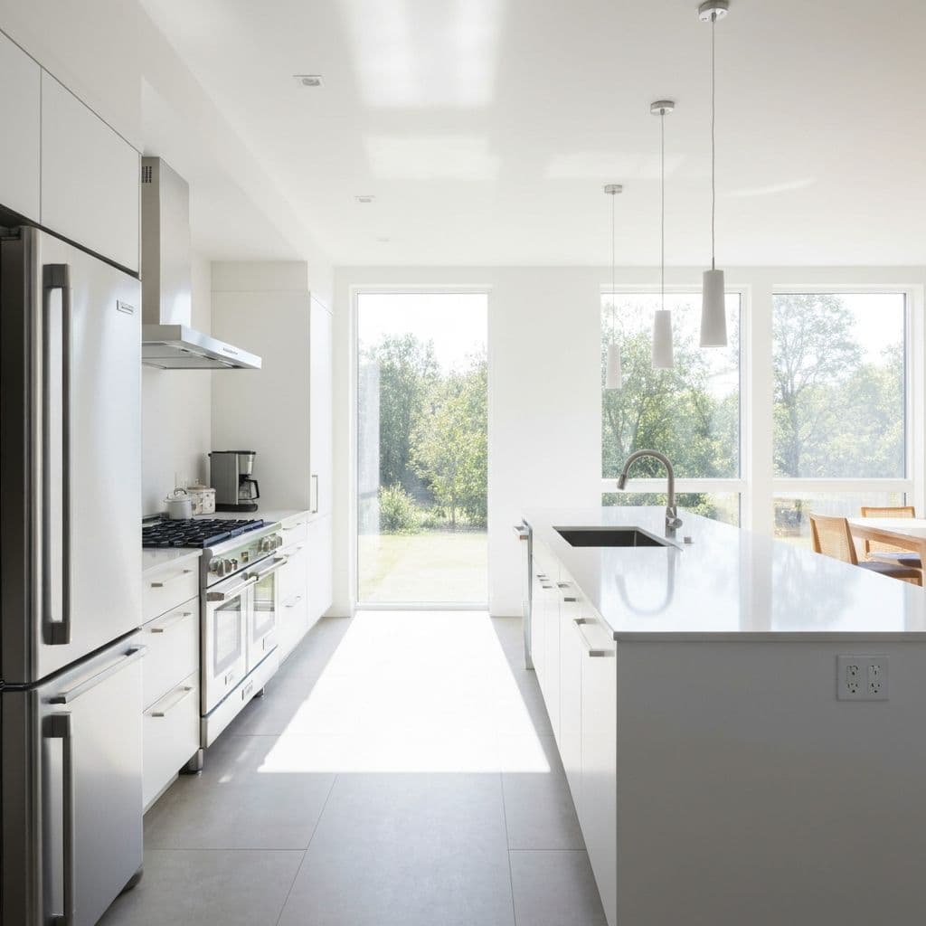 Clean modern kitchen interior representing pest-free home environment